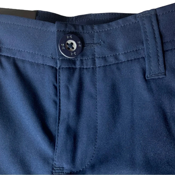 Under Armour  Boys Loose Fit Athletic Casual Shorts Navy Blue Size 8 - Picture 3 of 8